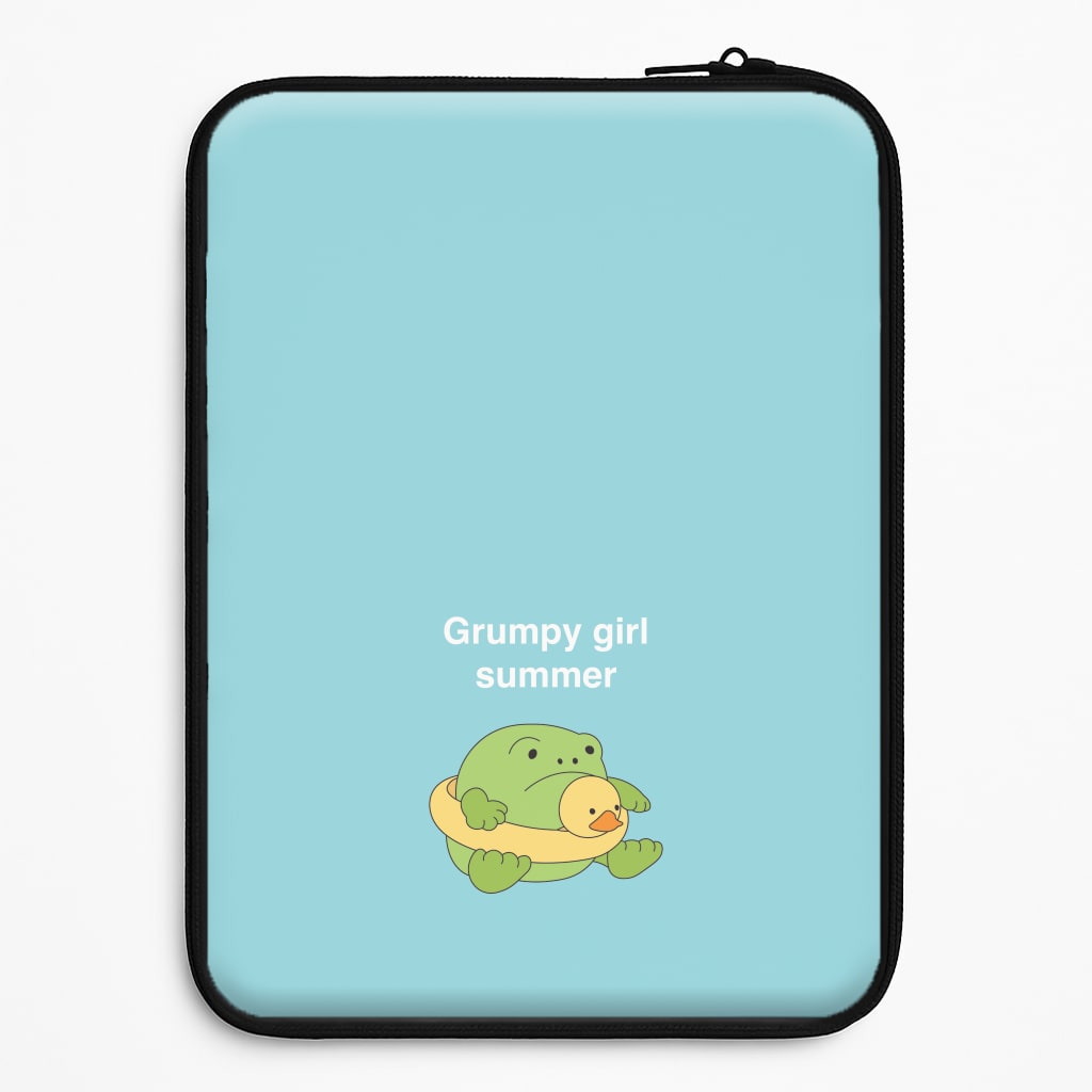 Grumpy Girl Summer - Plushy Laptop Sleeve
