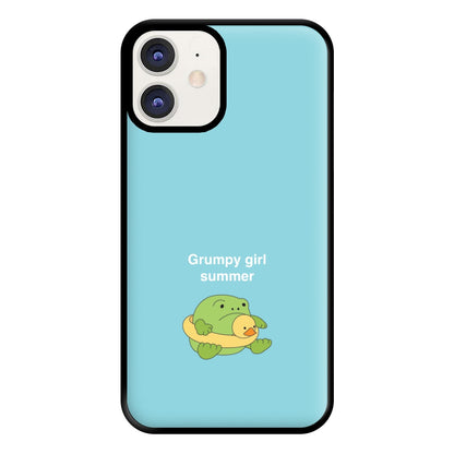 Grumpy Girl Summer - Plushy Phone Case for iPhone 12 / 12 Pro