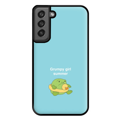 Grumpy Girl Summer - Plushy Phone Case for Galaxy S21FE