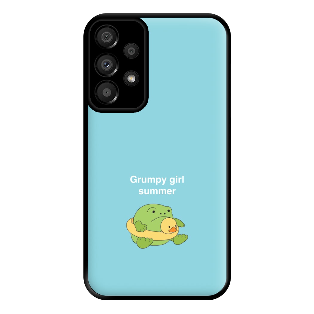 Grumpy Girl Summer - Plushy Phone Case for Galaxy A33