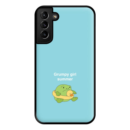 Grumpy Girl Summer - Plushy Phone Case for Galaxy S21 Plus