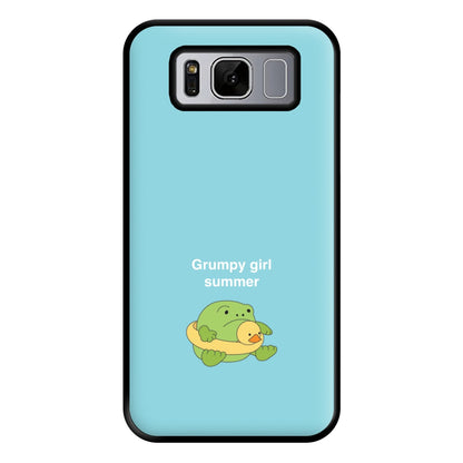 Grumpy Girl Summer - Plushy Phone Case for Galaxy S8 Plus