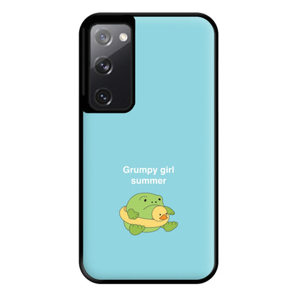 Grumpy Girl Summer - Plushy Phone Case for Galaxy S20FE