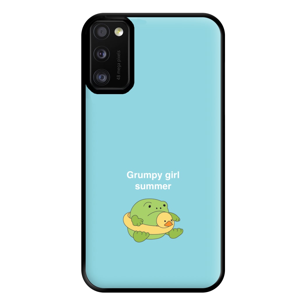 Grumpy Girl Summer - Plushy Phone Case for Galaxy A41