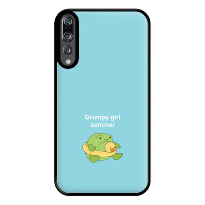 Grumpy Girl Summer - Plushy Phone Case for Huawei P20 Pro