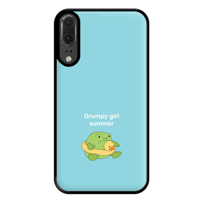 Grumpy Girl Summer - Plushy Phone Case for Huawei P20