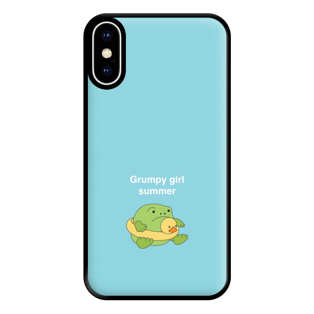 Grumpy Girl Summer - Plushy Phone Case for iPhone XS Max