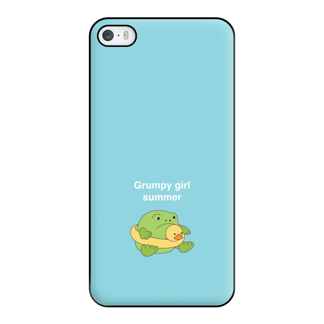 Grumpy Girl Summer - Plushy Phone Case for iPhone 5 / 5s / SE 2016