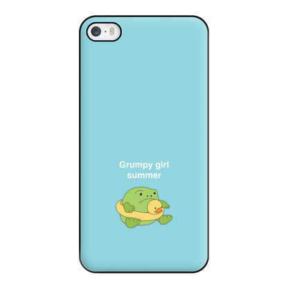 Grumpy Girl Summer - Plushy Phone Case for iPhone 5 / 5s / SE 2016