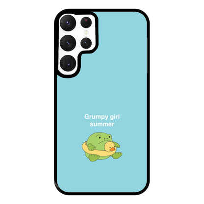 Grumpy Girl Summer - Plushy Phone Case for Galaxy S22 Ultra