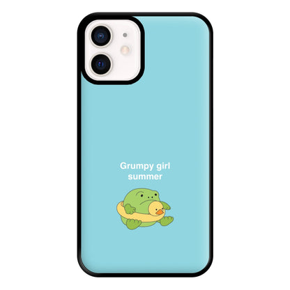 Grumpy Girl Summer - Plushy Phone Case for iPhone 12 Mini