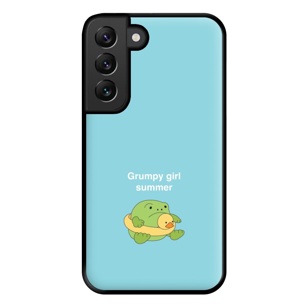 Grumpy Girl Summer - Plushy Phone Case for Galaxy S22 Plus