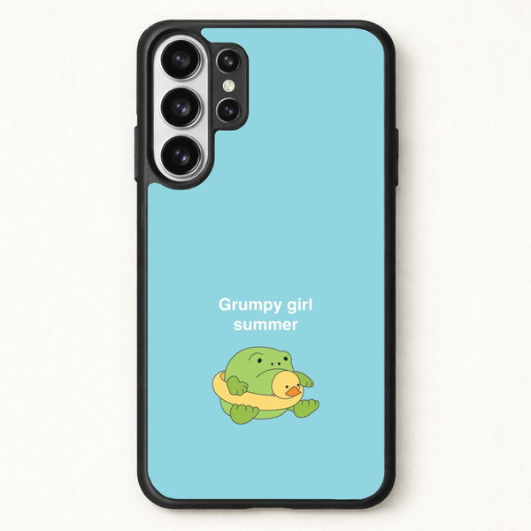 Grumpy Girl Summer - Plushy Phone Case for Galaxy S26 Ultra