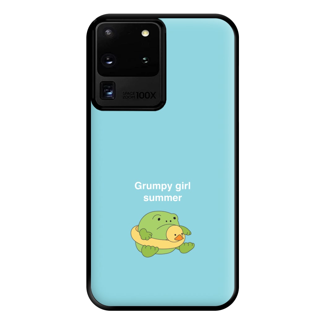 Grumpy Girl Summer - Plushy Phone Case for Galaxy S20 Ultra