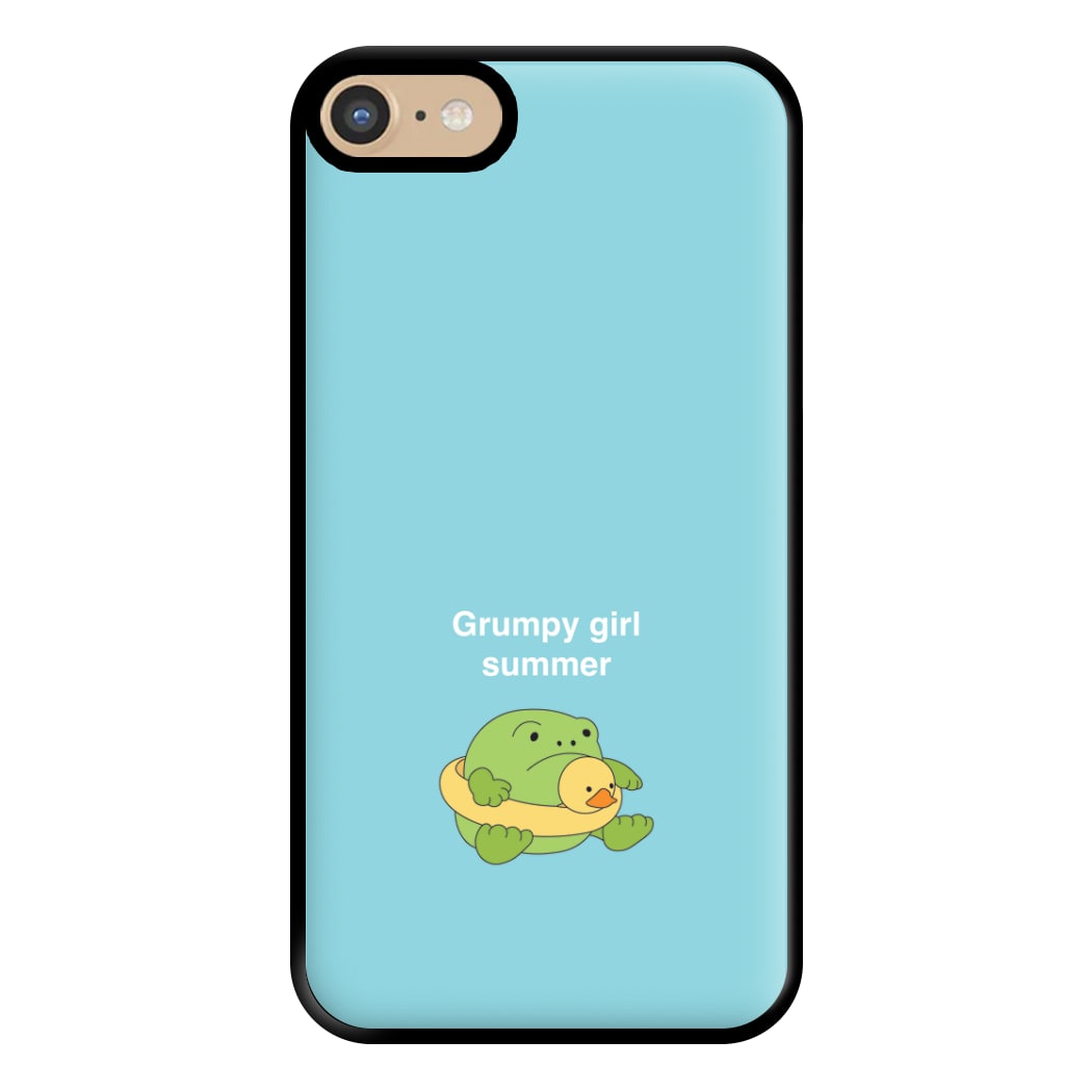 Grumpy Girl Summer - Plushy Phone Case for iPhone 6 / 7 / 8 / SE