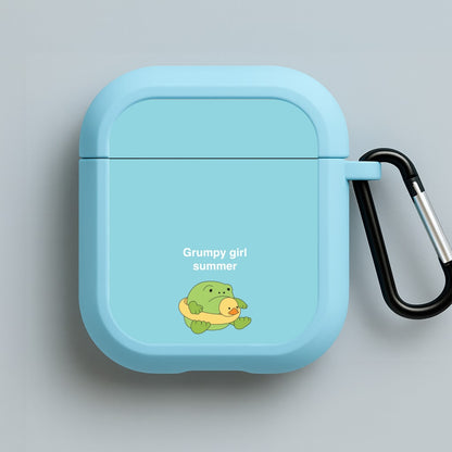 Grumpy Girl Summer - Plushy Blue AirPods Case