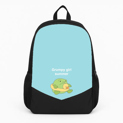 Grumpy Girl Summer - Plushy Large Backpack