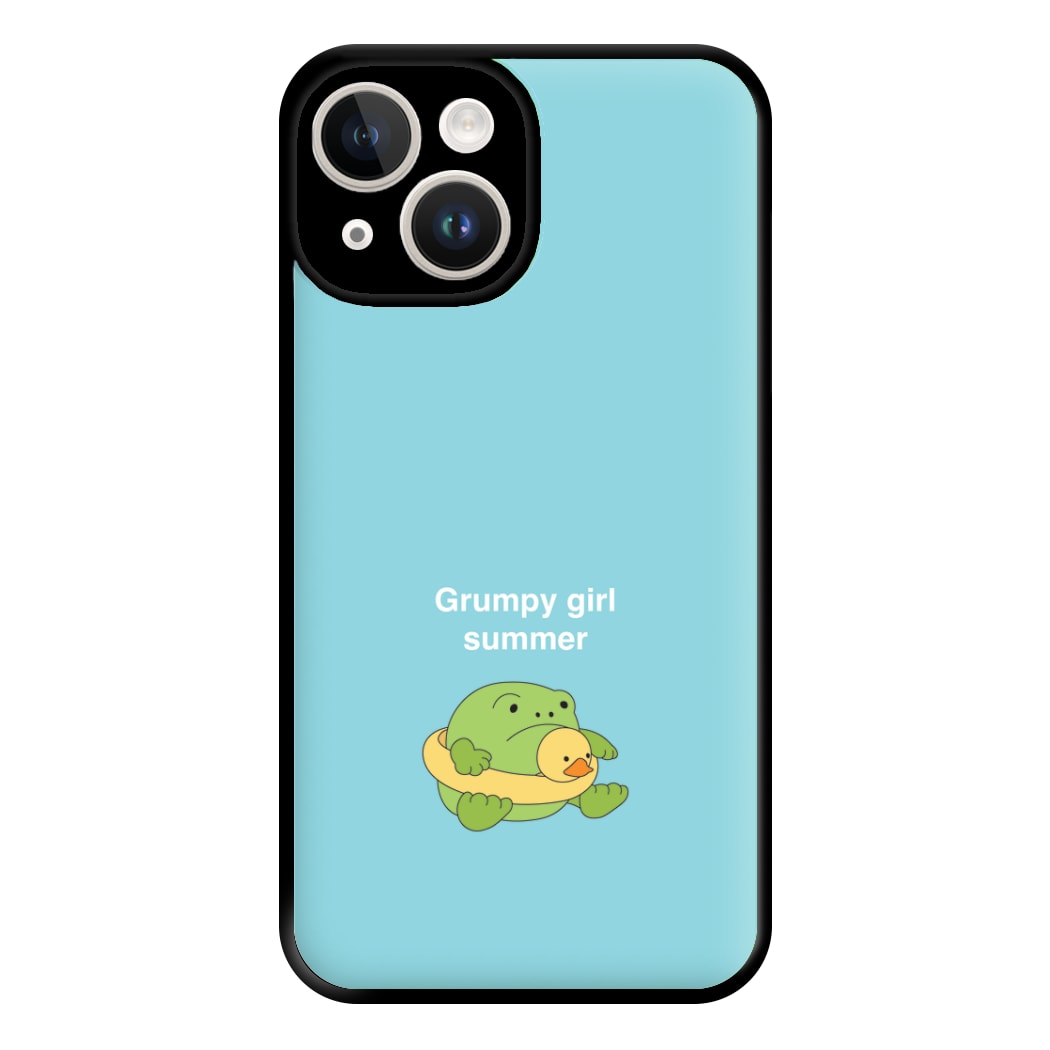 Grumpy Girl Summer - Plushy Phone Case for iPhone 14