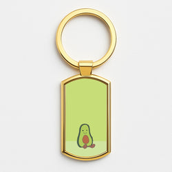 Avocado - Plushy Gold Keyring