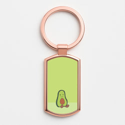 Avocado - Plushy Rose Gold Keyring