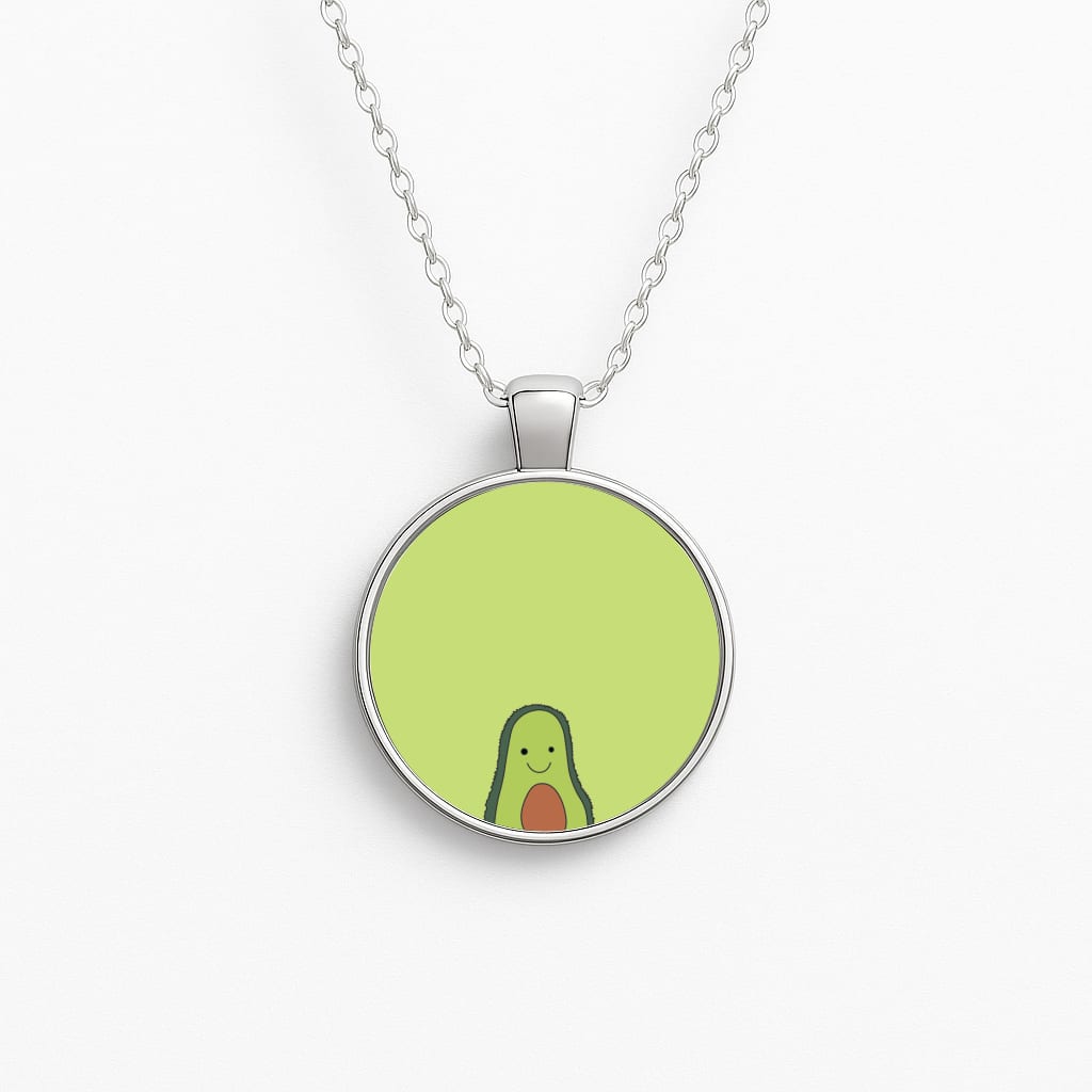 Avocado - Plushy Circle Necklace