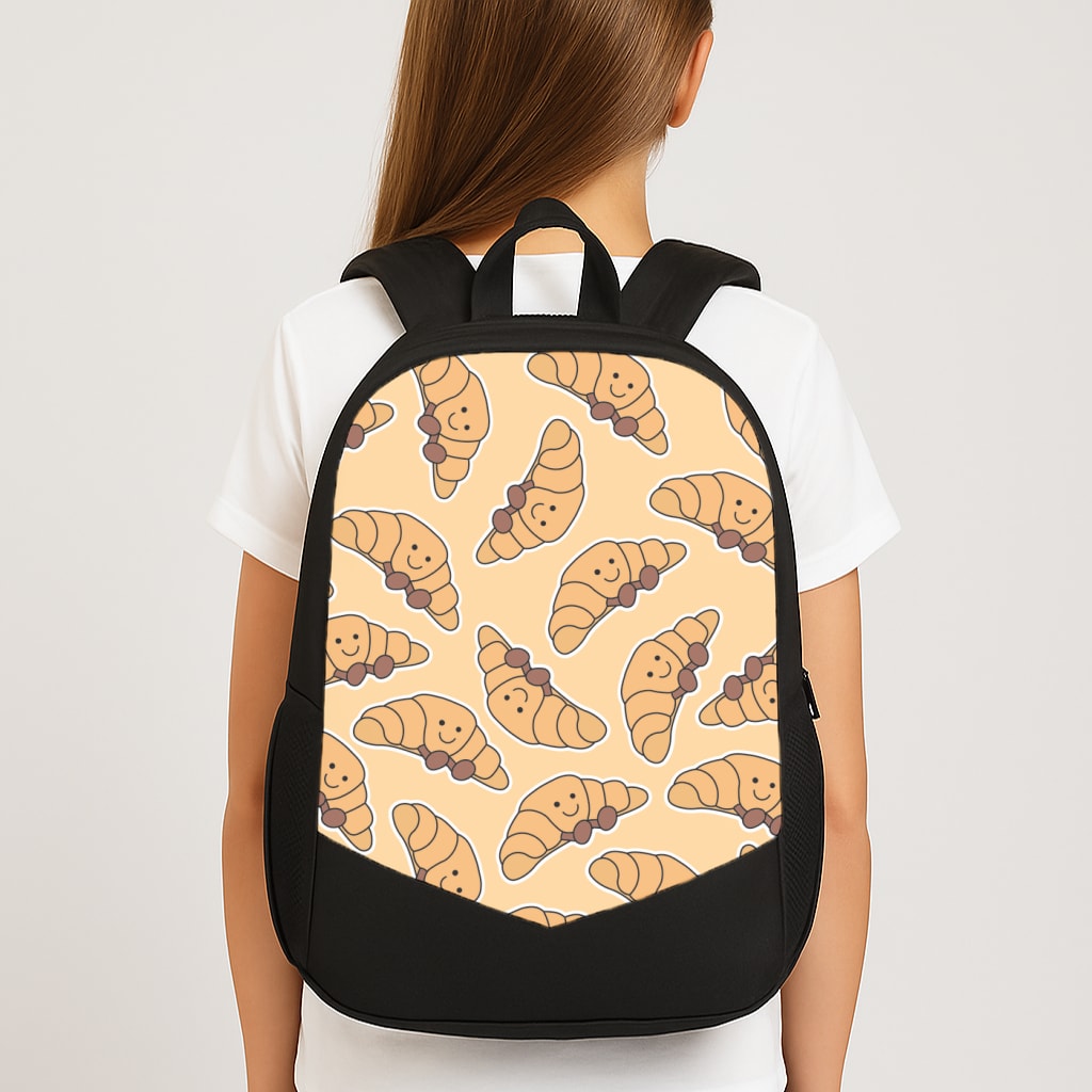 Croissant - Plushy Large School Bag