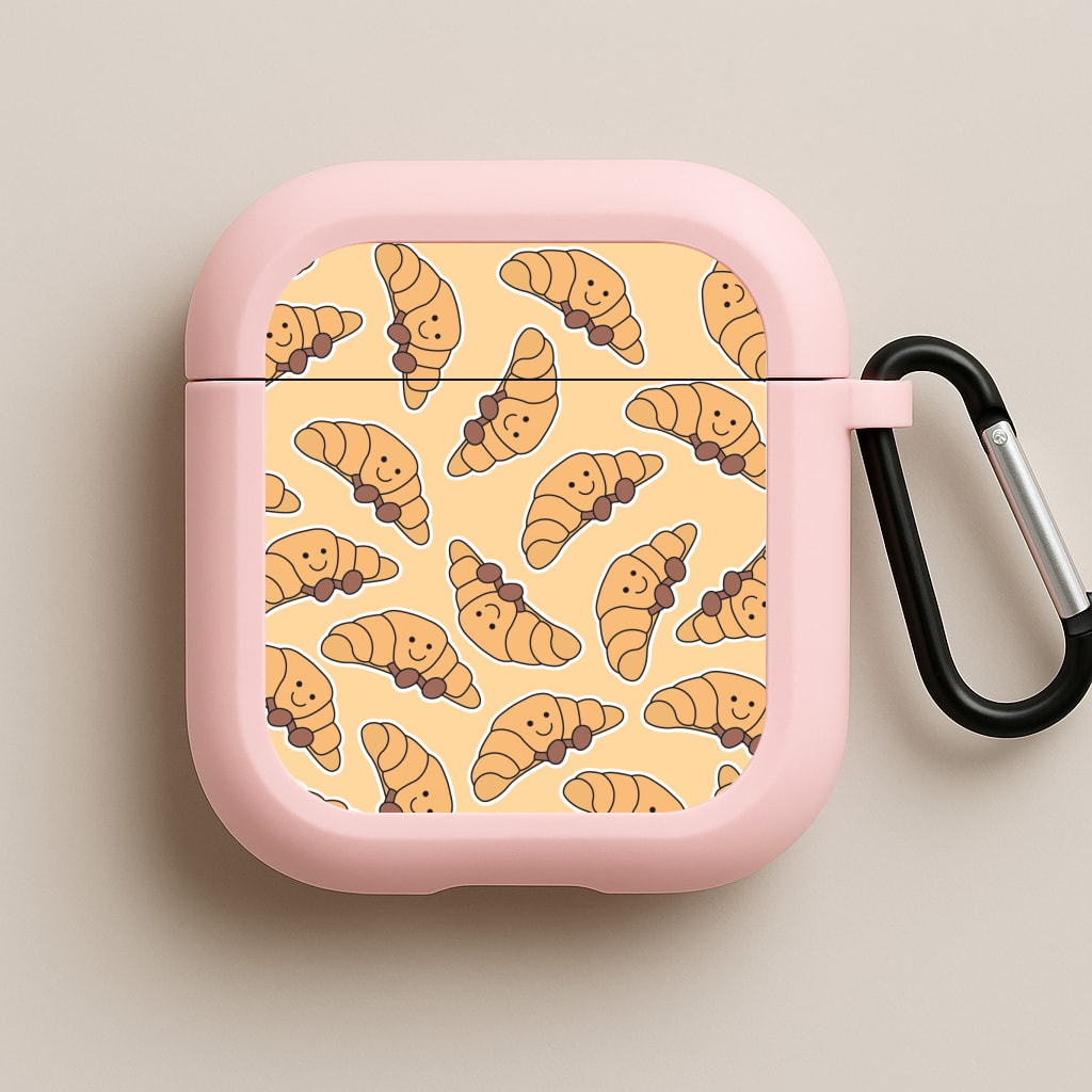 Croissant - Plushy Pink AirPods Case
