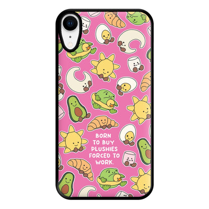 Born To Buy Plushy Phone Case for iPhone XR