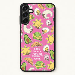 Born To Buy Plushy Phone Case for Galaxy A57