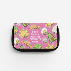 Born To Buy Plushy Pencil Case