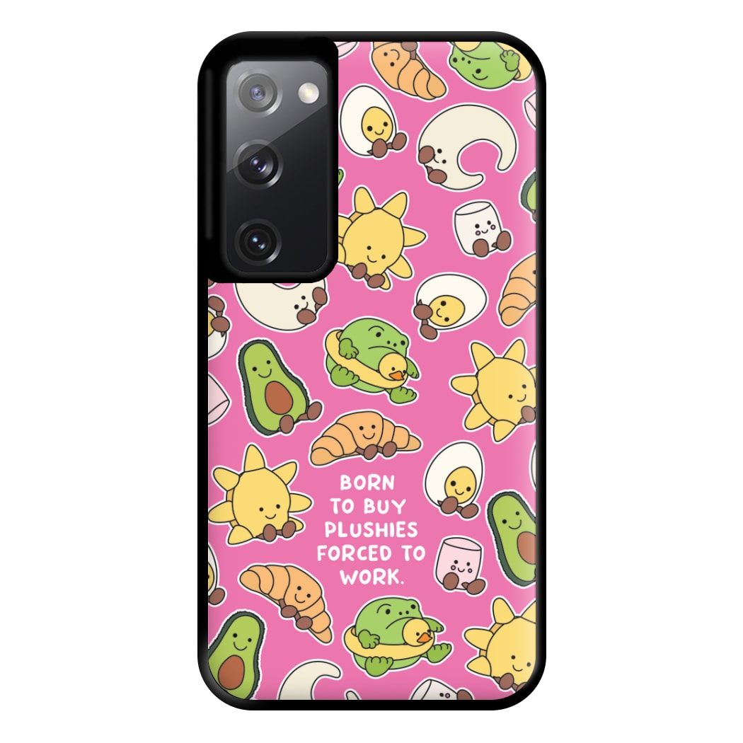 Born To Buy Plushy Phone Case for Galaxy S20FE