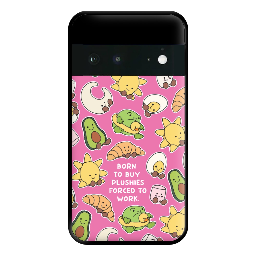 Born To Buy Plushy Phone Case for Google Pixel 6a