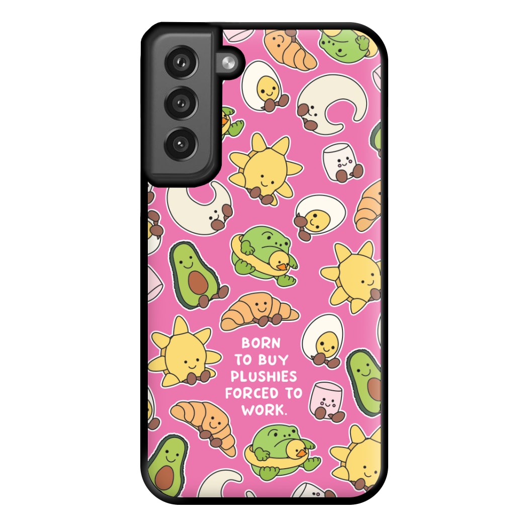 Born To Buy Plushy Phone Case for Galaxy S21FE