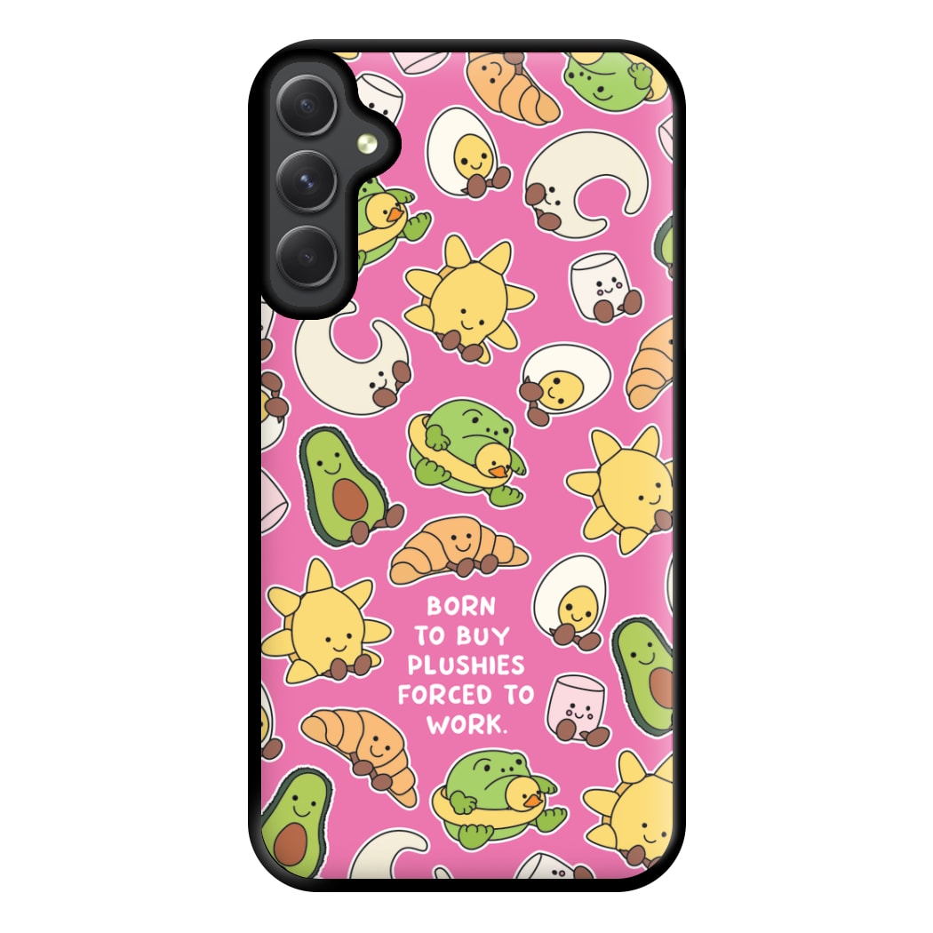 Born To Buy Plushy Phone Case for Galaxy A14