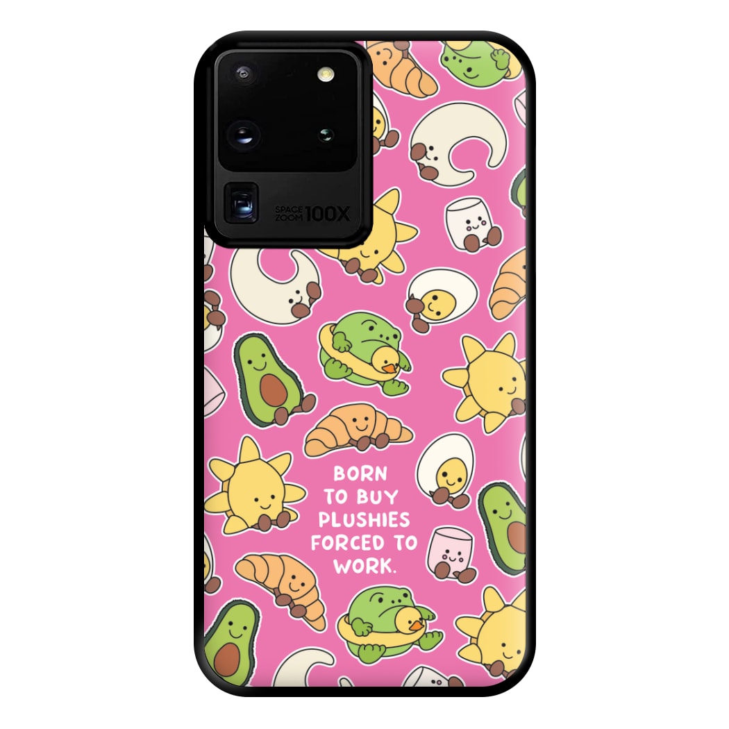 Born To Buy Plushy Phone Case for Galaxy S20 Ultra