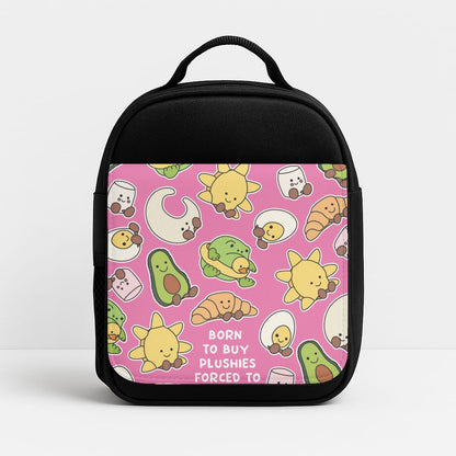 Born To Buy Plushy Insulated Lunchbox