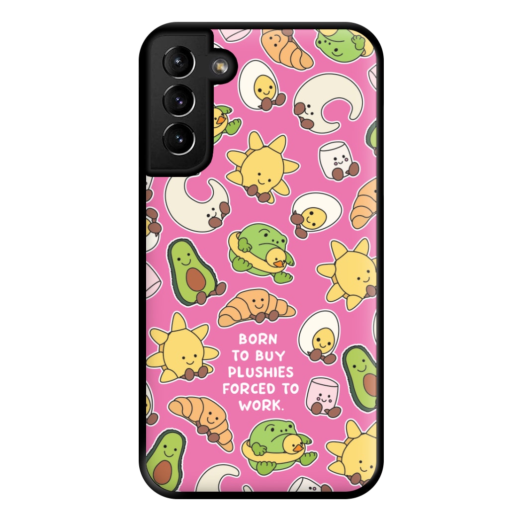 Born To Buy Plushy Phone Case for Galaxy S21 Plus