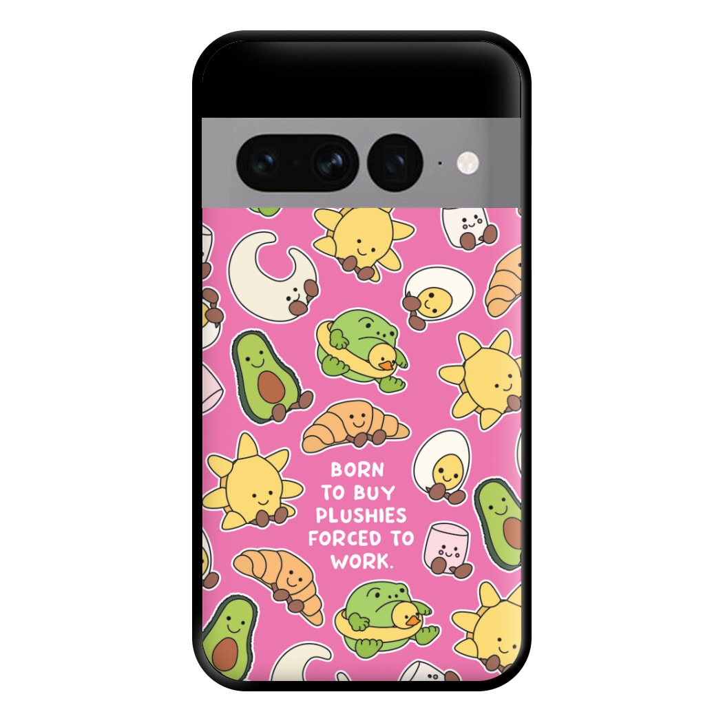 Born To Buy Plushy Phone Case for Google Pixel 7 Pro