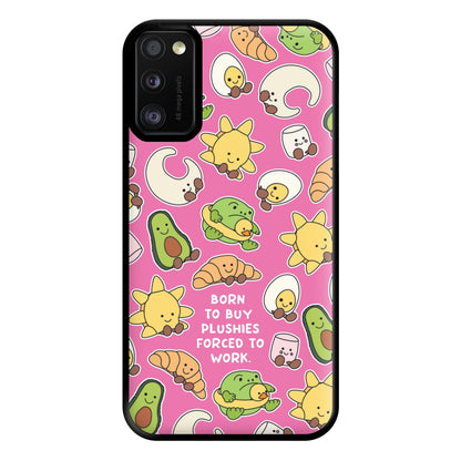 Born To Buy Plushy Phone Case for Galaxy A41