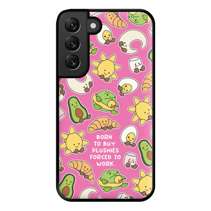 Born To Buy Plushy Phone Case for Galaxy S22 Plus