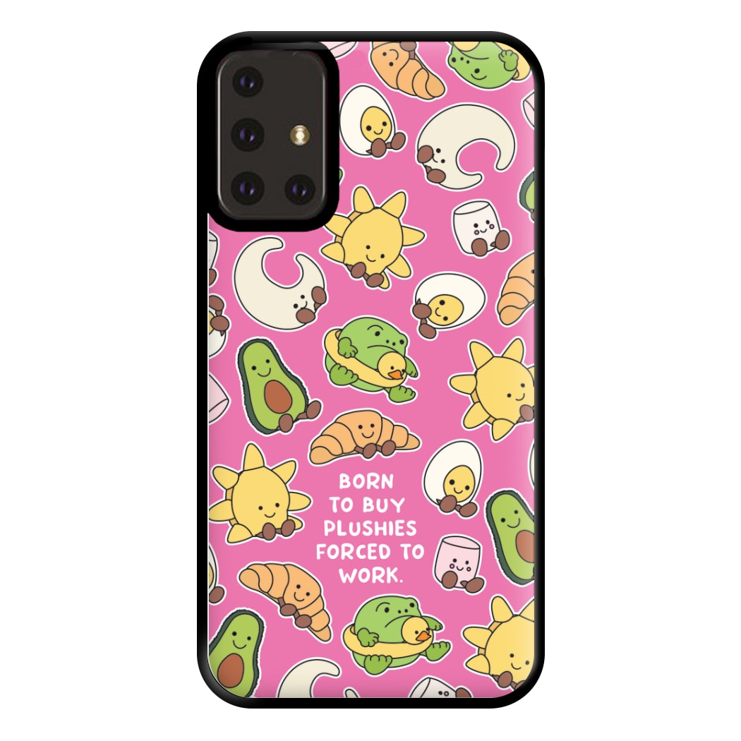 Born To Buy Plushy Phone Case for Galaxy A71