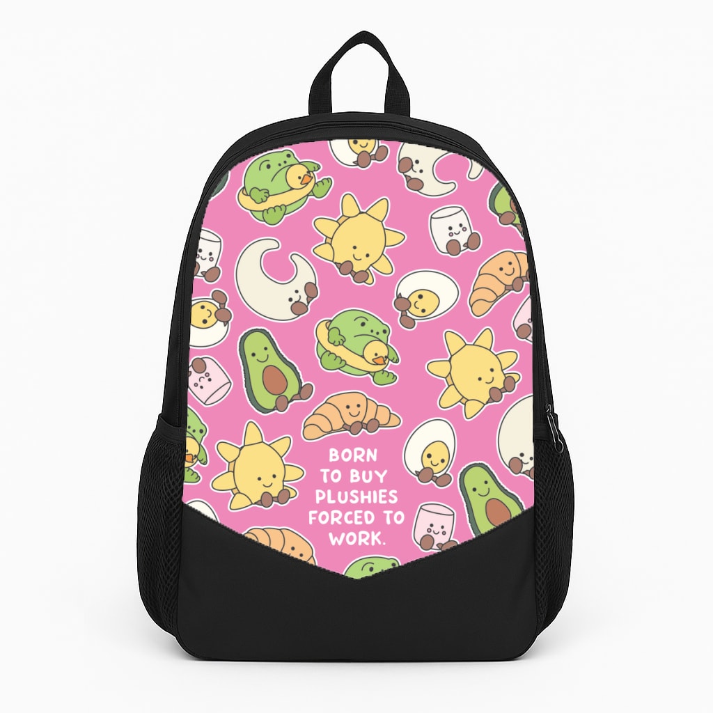 Born To Buy Plushy Large Backpack