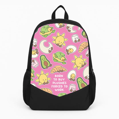 Born To Buy Plushy Large Backpack