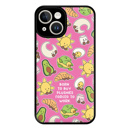 Born To Buy Plushy Phone Case for iPhone 14