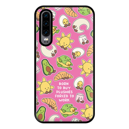 Born To Buy Plushy Phone Case for Huawei P30