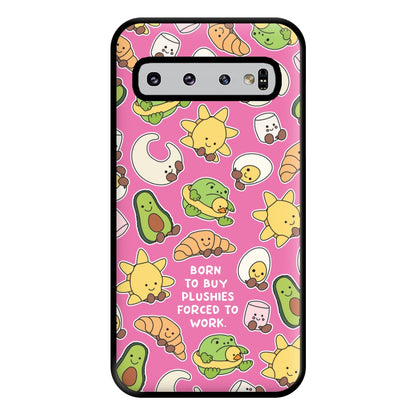 Born To Buy Plushy Phone Case for Galaxy S10 Plus