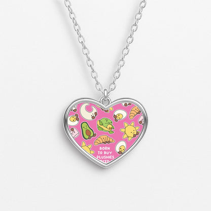 Born To Buy Plushy Heart Necklace