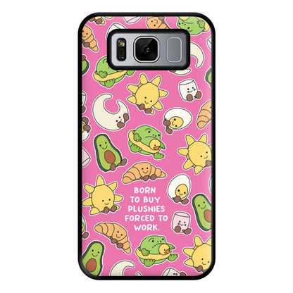 Born To Buy Plushy Phone Case for Galaxy S8 Plus