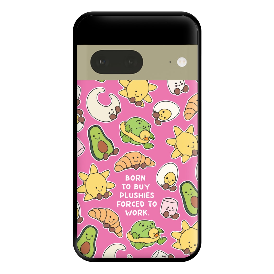 Born To Buy Plushy Phone Case for Google Pixel 7a