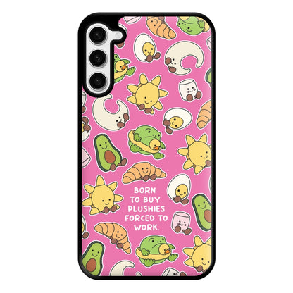 Born To Buy Plushy Phone Case for Galaxy S23 Plus